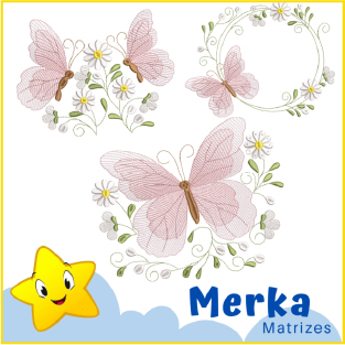 BORBOLETAS E FLORAIS